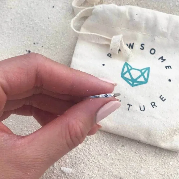 New 925 Irish Silver Paw Ring ! ❤️❤️CUTEST ever ! - Picture 6 of 9